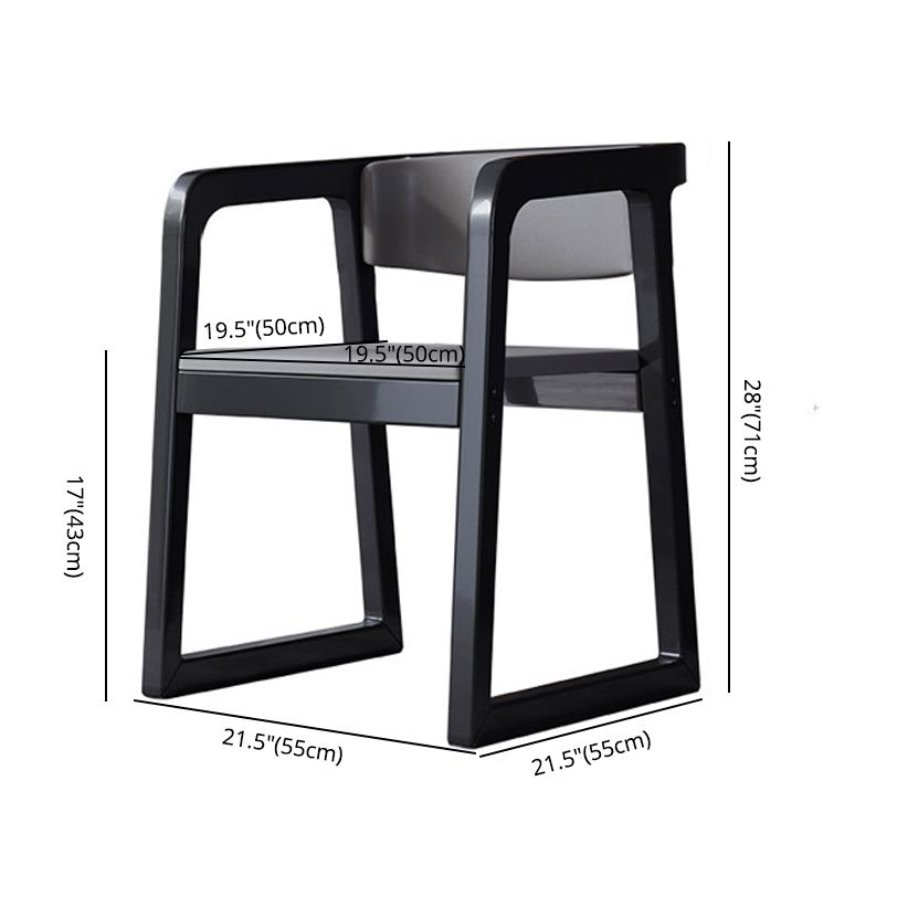 Wood Contemporary Style Indoor with Arm Chair Open Back Dining Side Chairs Clearhalo ' kitchen&dining_furn' 'Dining Chairs' 'Dining Tables & Seating' 'dining_chair' 'furn' 'furn_dining_chair' 'Furniture' 'furniture_dining_chair' 'Kitchen & Dining Furniture' 'kitchen' 1200x1200_f88446dd-eeec-494d-a360-6b56597927e7