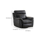 Contemporary Home Theater Recliner No Motion Manual-Push Botton Indoor Clearhalo 'Chairs & Seating' 'furn' 'furn_recliners' 'Furniture' 'Living Room Furniture' 'Recliners' 1200x1200_f884c595-995c-43d1-8982-e49a535a4dd2