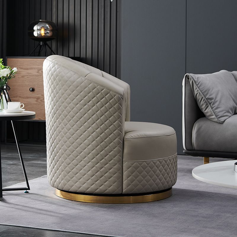 Chaise de luxe légère italienne pivotante chaise simple salon single canapé nordique