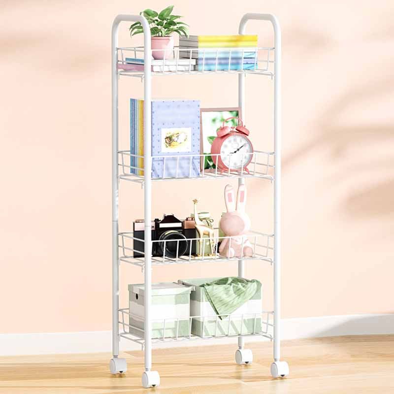 11"W Bookshelf Contemporary Style Bookcase with Casters for Home and Study Room Clearhalo 'Bookcases' 'furn' 'furn_bookcases' 'Furniture' 'furniture_bookcases' 'kitchen' 'kitchen_bookcases' 'Living Room Furniture' 'Office Furniture' 1200x1200_f889866a-23b1-4ee9-85e8-e73391920e4f