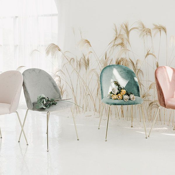 Nordic Style Metal Dining Chairs Dining Side Armless Chair for Kitchen Clearhalo ' kitchen&dining_furn' 'Dining Chairs' 'Dining Tables & Seating' 'dining_chair' 'furn' 'furn_dining_chair' 'Furniture' 'furniture_dining_chair' 'Kitchen & Dining Furniture' 'kitchen' 1200x1200_f88aa425-7565-427b-bfaa-6c7653448d55