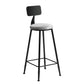 1/2/3 Pieces Round Bar Table Set Stone Bar Table with Upholstered Bar Stools