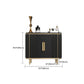 Glam Black Buffet Sideboard Funce Sideboard in marmo con porte con porte
