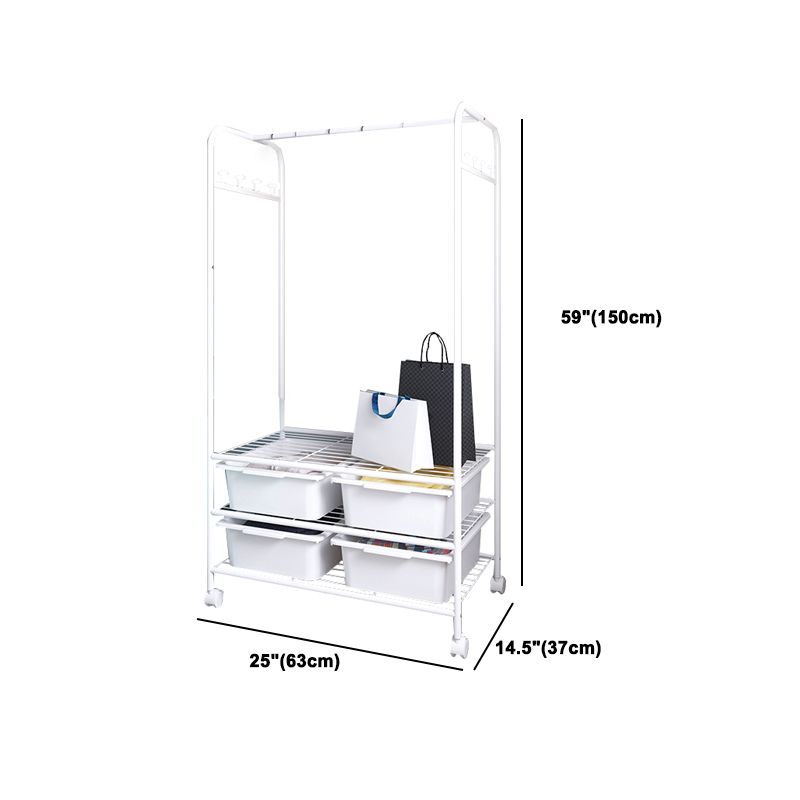 Contemporary Metal Wardrobe Cloth Rod Included Wardrobe Closet for Bedroom Clearhalo 'Armoires & Wardrobes' 'armoires_wardrobes' 'Bedroom Furniture' 'furn' 'furn_armoires_wardrobes' 'Furniture' 1200x1200_f88d080b-37bc-4d56-aa11-6d6aa4a6b589