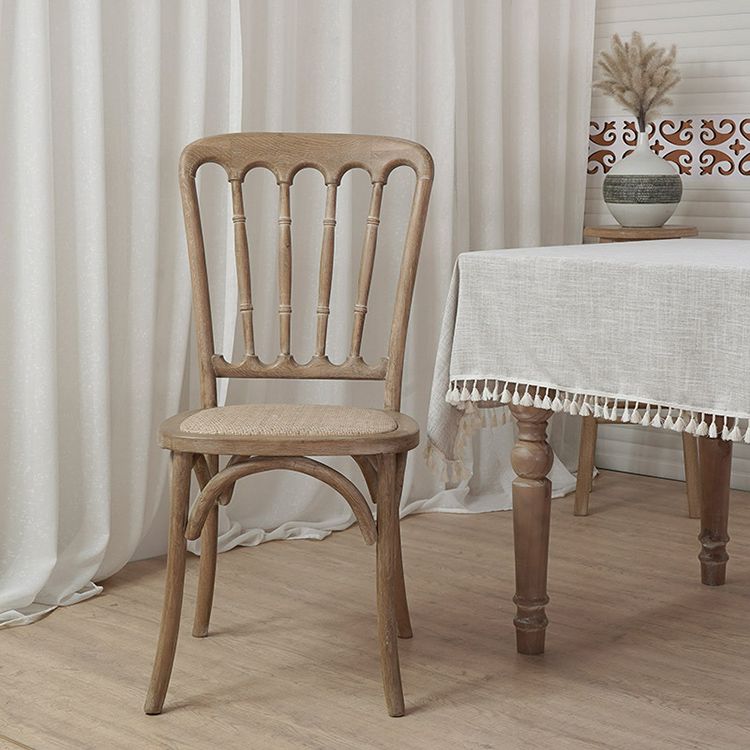 Wood Farmhouse Restaurant Side Chair Slat Back Vintage Tone Dining Chair Clearhalo ' kitchen&dining_furn' 'Dining Chairs' 'Dining Tables & Seating' 'dining_chair' 'furn' 'furn_dining_chair' 'Furniture' 'furniture_dining_chair' 'Kitchen & Dining Furniture' 'kitchen' 1200x1200_f88d6da0-e9ab-4089-8c4e-9619e8b4a1bd