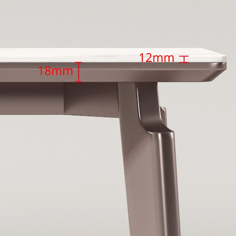Sintered Stone Medieval Modern Table Rectangle Table with 4 Wooden Legs for Restaurant Clearhalo ' dining_table' 'Dining Tables & Seating' 'Dining Tables' 'furn' 'furn_dining_table' 'Furniture' 'furniture_dining_table' 'Kitchen & Dining Furniture' 'kitchen&dining_furn' 'kitchen' 'kitchen_dining_table' 1200x1200_f88f3ea6-3c30-467e-a875-63c5c5817a48