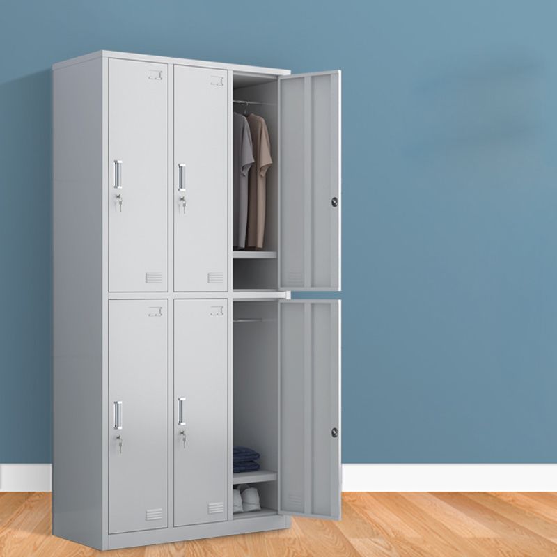 Contemporary Style Wardrobe Metal Wardrobe Closet with Doors