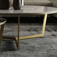 Glam White Frame Coffee Table Round Slate Top Cocktail Table Clearhalo 'Coffee & Accent Tables' 'Coffee Tables' 'coffee_tables' 'furn' 'furn_coffee_tables' 'Furniture' 'Living Room Furniture' 1200x1200_f8944a1f-f148-483e-b247-873069e65b0e