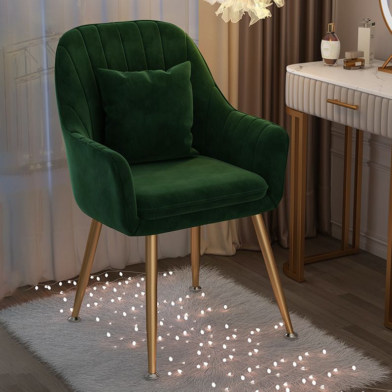 Scandinavian Style Metal Dining Chairs Coffee Shop Cushion Chair with Arm Clearhalo ' kitchen&dining_furn' 'Dining Chairs' 'Dining Tables & Seating' 'dining_chair' 'furn' 'furn_dining_chair' 'Furniture' 'furniture_dining_chair' 'Kitchen & Dining Furniture' 'kitchen' 1200x1200_f8948fa9-5958-4bce-862c-1cb76ca3691c