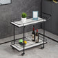 27.55" High Rolling Contemporary Prep Table Stone Prep Table for Restaurant