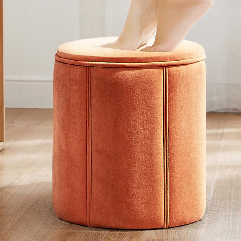 Modern Round Pouf Pure Color Tear Resistant Pouf for Drawing Room Clearhalo 'furn' 'furn_ottomans_poufs' 'Furniture' 'Living Room Furniture' 'Ottomans & Poufs' 'ottomans_poufs' 1200x1200_f897bbe6-bfd1-41a3-91d7-d6c424702c01