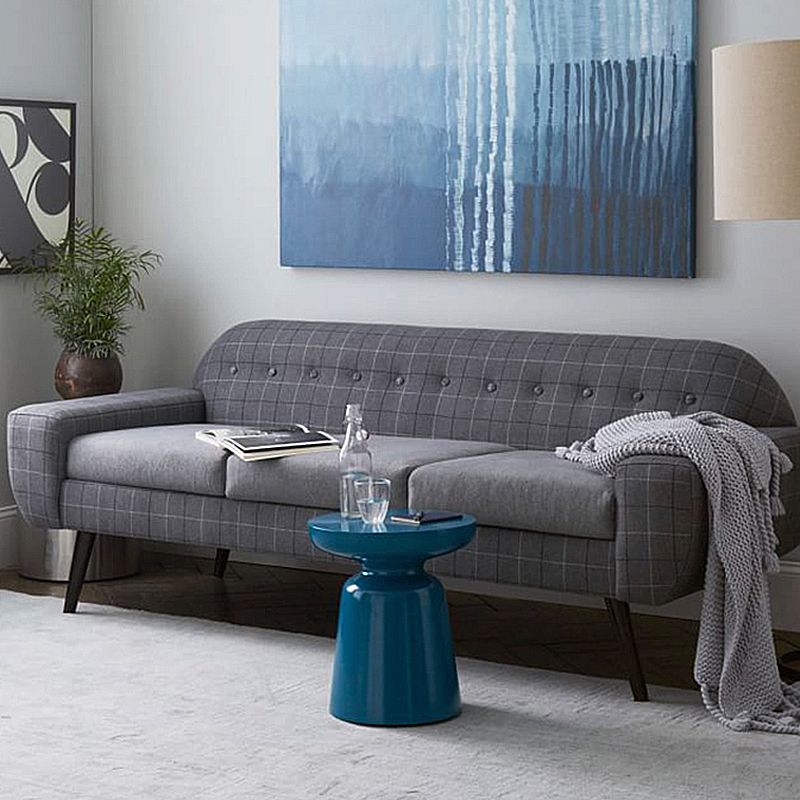 Modern Metal Round Side Table 43/60' Tall Pedestal End Table Clearhalo 'Coffee & Accent Tables' 'End & Side Tables' 'end_side_tables' 'furn' 'furn_end_side_tables' 'Furniture' 'Living Room Furniture' 1200x1200_f89843f7-d227-4315-8e0c-f0be508967ac