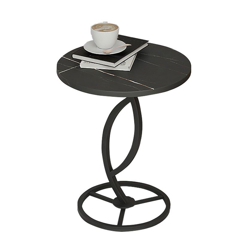 20.8 inch Tall Pedestal End Table Modernist Round Side End Table Clearhalo 'Coffee & Accent Tables' 'End & Side Tables' 'end_side_tables' 'furn' 'furn_end_side_tables' 'Furniture' 'Living Room Furniture' 1200x1200_f899be6b-1dfd-4251-85ba-0a3ea66f6c48