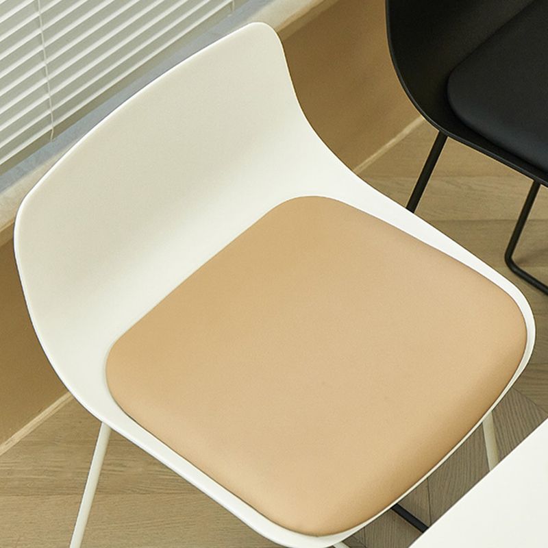 Nordic Style Indoor Backrest Counter High Stool with Metal Base Clearhalo 'Bar Furniture' 'Bar Stools' 'bar_stools' 'furn' 'furn_bar_stools' 'Furniture' 'Kitchen & Dining Furniture' 1200x1200_f899d9f5-f0fb-4943-9dea-a3fcfb7b9c5a