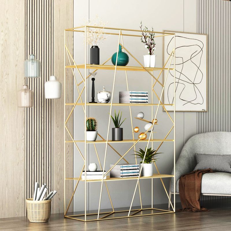 Libreria etagere industriale Metal 4 mensole aperte libreria