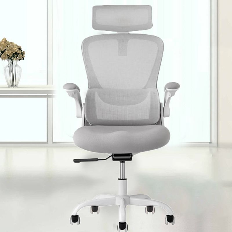 Modern Office Chair Removable Arms No Distressing Ergonomic Chair with Wheels Clearhalo 'furn' 'furn_office_chair' 'Furniture' 'Office Chairs' 'Office Furniture' 'office_chair' 1200x1200_f89b7390-f84c-4aba-b433-b0d73388820b