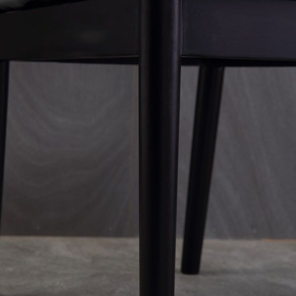 Industrial Oak Open Side Chair Matte Finish Wood Dining Chair