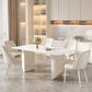Modern 1/5/6/7 Pieces Furniture Sintered Stone Dining Set in White