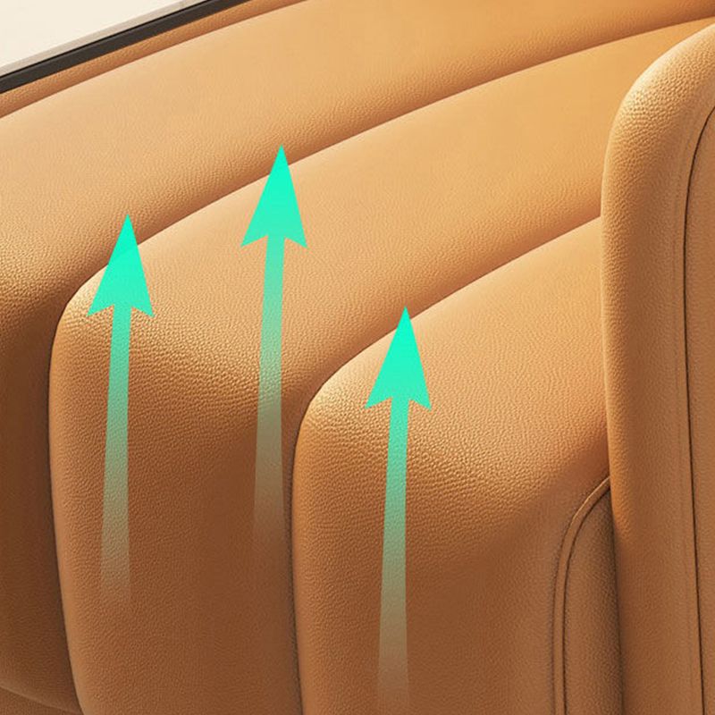 Moderner Kunstleder-Sofa 2-Sitzer-Kissen-Back-Liebesseat