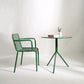 Dining Room Industrial Chair Metal Slat Back Dining Chair in Green