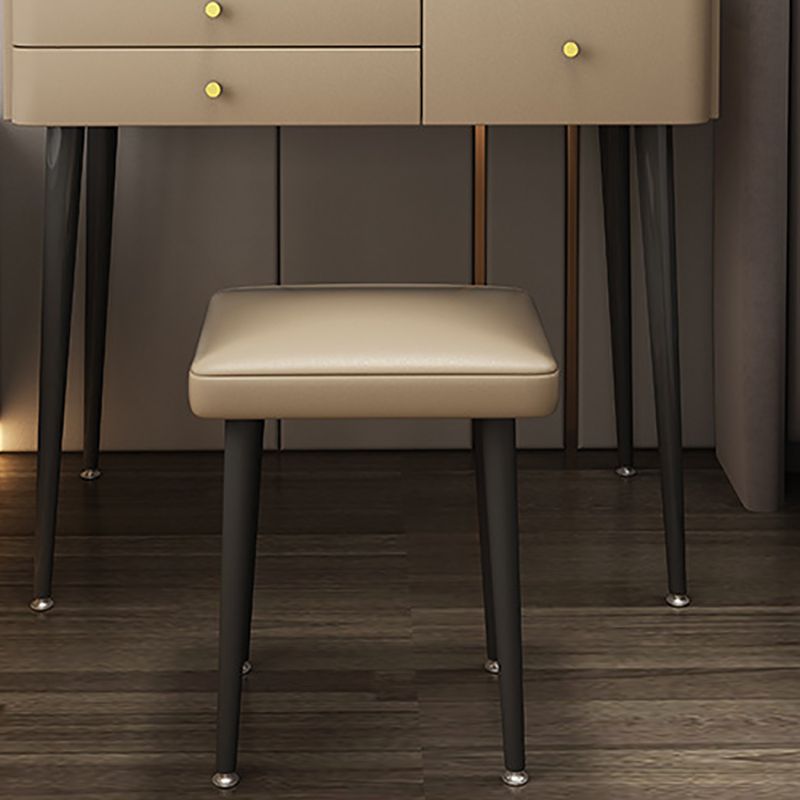 Table de vanité en pierre avec 2 tiroirs de rangement 17,32 "de large table de maquillage de large