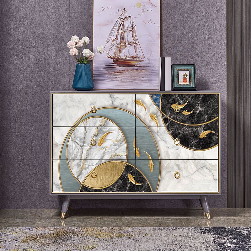 Wooden Storage Chest Dresser Classic Glam Storage Chest with Drawers Clearhalo 'Bedroom Furniture' 'Dressers & Chests' 'dressers_chests' 'furn' 'furn_dressers_chests' 'Furniture' 1200x1200_f8a1b4c8-5995-4bbe-bf19-2a13eb9161c8