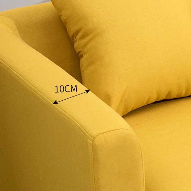 Contemporary 23.62" H Cotton Blend Tuxedo Arm Sofa for Living Room Clearhalo 'furn' 'furn_sofas' 'Furniture' 'Living Room Furniture' 'Sofa' 'sofas' 1200x1200_f8a25976-d4d4-4f11-8ceb-90b0cab12d01