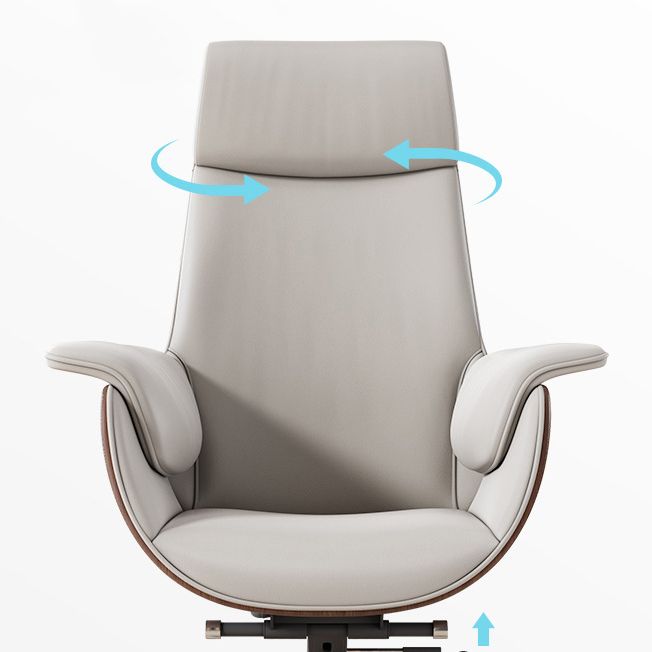 Modern & Contemporary Upholstered Chair Leather Task High Back Chair Clearhalo 'furn' 'furn_office_chair' 'Furniture' 'Office Chairs' 'Office Furniture' 'office_chair' 1200x1200_f8a27a08-1830-4cc9-a017-38fcefb3df7e
