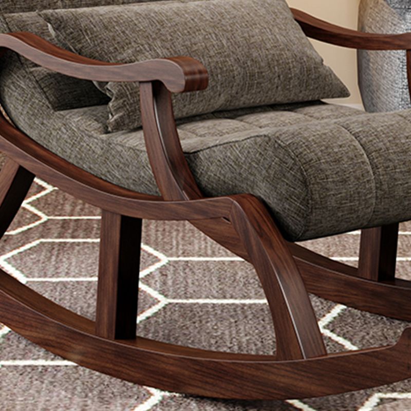 26.37 "L x 49.21" W x 35.03 "H Accent stoel Solid Wood Lounge Chair