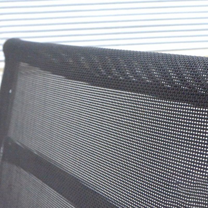 Moderne Black Metal Desk -stoel met midrug en hight Back Home Bureau stoel