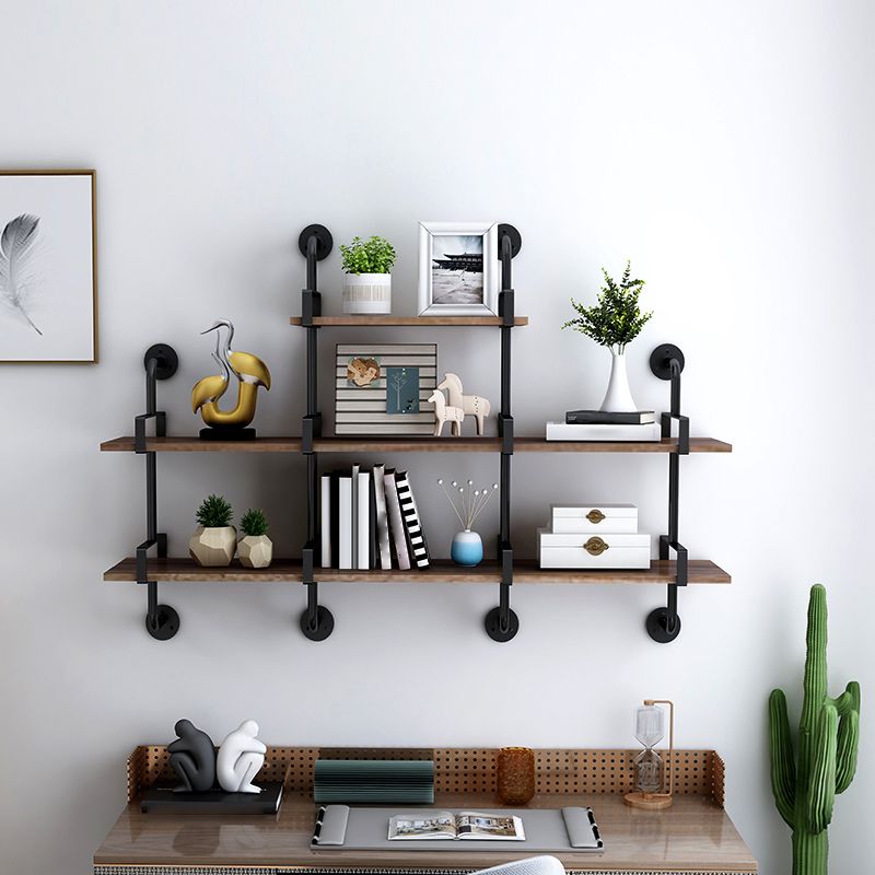 7.87"W Bookshelf Industrial Style Wall Mounted Bookcase for Home Study Room Clearhalo 'Bookcases' 'furn' 'furn_bookcases' 'Furniture' 'Office Furniture' 1200x1200_f8a485de-2c18-40f9-a2d1-e17705d3deeb