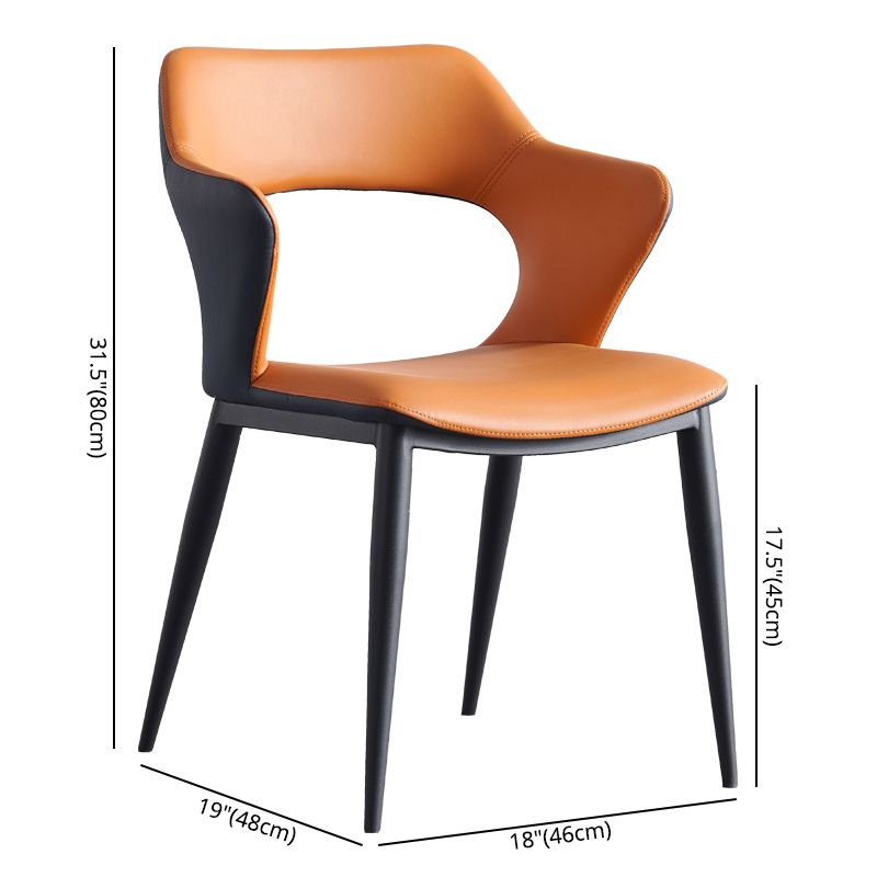 Scandinavian Style Metal Dining Chair Set Kitchen Dining Wingback Arm Chairs Clearhalo ' kitchen&dining_furn' 'Dining Chairs' 'Dining Tables & Seating' 'dining_chair' 'furn' 'furn_dining_chair' 'Furniture' 'furniture_dining_chair' 'Kitchen & Dining Furniture' 'kitchen' 1200x1200_f8a59b6f-cd3e-4daf-8c78-173989644935