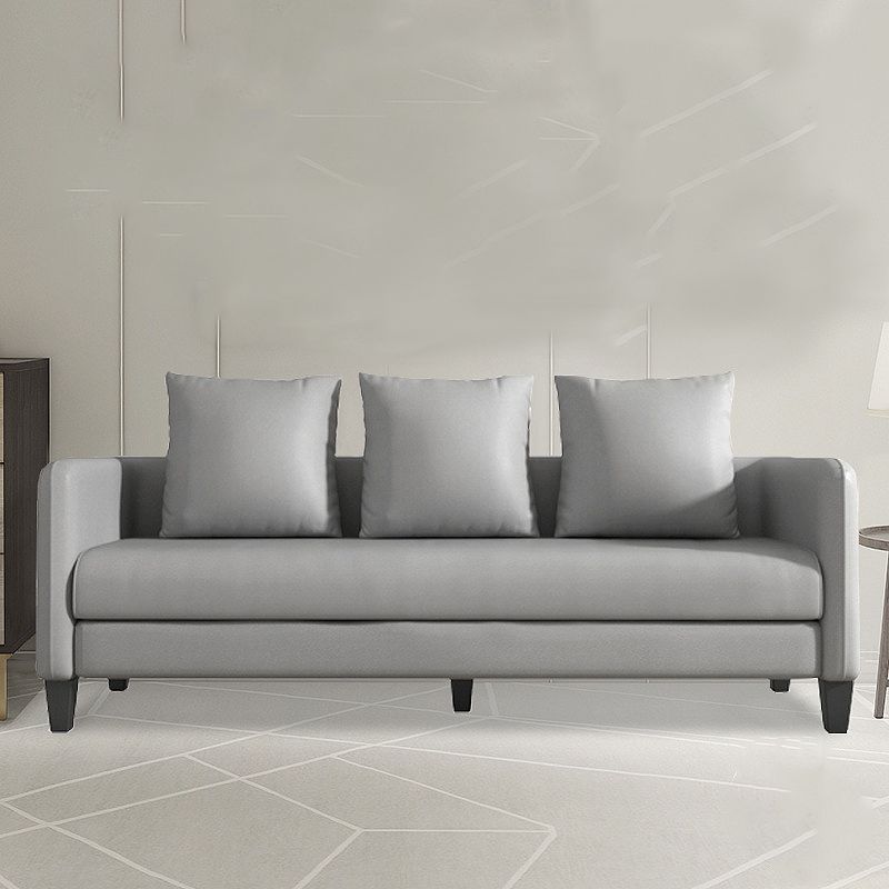 Scandinave à 3 places Faux Coup de canapé canapé arrière avec smoking bras