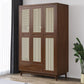Contemporary Rubberwood Storage Cabinet Matte Finish Cabinet for Home