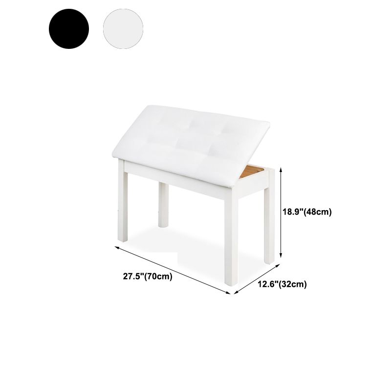 Tufted Piano Bench, Adjustable Upholstery Bench with Wood Legs Clearhalo 'Benches' 'Chairs & Seating' 'furn' 'furn_benches' 'Furniture' 'Living Room Furniture' 1200x1200_f8abc1a3-c96e-4069-809a-b8343e188a72