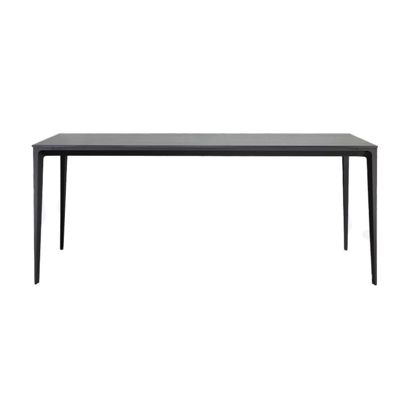 Stone Top Dining Table Modern Dining Table with 4 Metal Legs Clearhalo 'Dining Tables & Seating' 'Dining Tables' 'dining_table' 'Furniture' 'furniture_dining_table' 'Kitchen & Dining Furniture' 'kitchen' 'kitchen_dining_table' 1200x1200_f8abd02e-b21f-4e14-a1b5-e2dd270b8f18