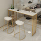 Modern Bar-height Table Faux Marble Top Bistro Pub Table with 2 Shelves Clearhalo 'Bar Furniture' 'Bar Tables' 'bar_tables' 'furn' 'furn_bar_tables' 'Furniture' 'Kitchen & Dining Furniture' 1200x1200_f8acebe2-8f61-4d2c-8653-664becb0be79