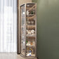 Modern Corner Unit Wood Curio Cabinet Glass Doors Storage Cabinet for Bathroom Clearhalo 'Display & China Cabinets' 'display_china_cabinets' 'furn' 'furn_display_china_cabinets' 'Furniture' 'Kitchen & Dining Furniture' 1200x1200_f8ad1099-612f-41b7-bfac-03eb8e9f93da