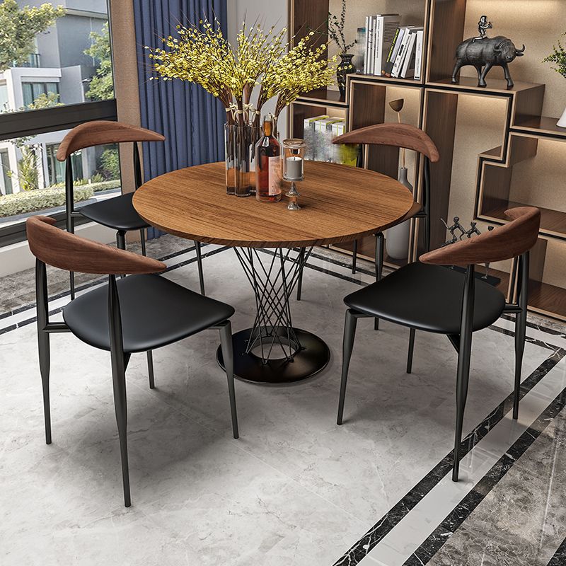 Modern Style Faux Leather Chair Open Back Armless Dining Chair Clearhalo 'Dining Chairs' 'Dining Tables & Seating' 'dining_chair' 'furn' 'furn_dining_chair' 'Furniture' 'furniture_dining_chair' 'Kitchen & Dining Furniture' 1200x1200_f8ae7bb8-3e9e-41c6-a55b-d84e4456ff72