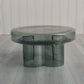 Contemporary Round Glass Coffee Table Pedestal Cocktail Table Clearhalo 'Coffee & Accent Tables' 'Coffee Tables' 'coffee_tables' 'furn' 'furn_coffee_tables' 'Furniture' 'Living Room Furniture' 1200x1200_f8ae8a97-9567-4084-8a42-b56c157231d0