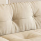 Cream Tufted Armless Sofa Wooden Frame Settee in Ash with Footrest Clearhalo 'furn' 'furn_sofas' 'Furniture' 'Living Room Furniture' 'Sofa' 'sofas' 1200x1200_f8afac02-5a72-4692-b86e-64f7c3300c03