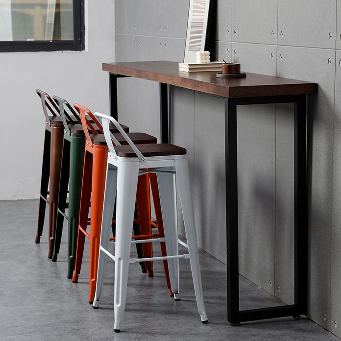 Tavolo da vino rettangolo tavolo da cocktail industriale in legno in legno in naturale