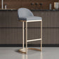 Glam Style Bartafelset 1/2/5-delige rechthoekige bartafel met metalen hoge krukken voor thuis