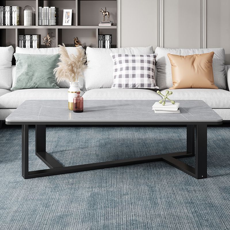 Single Coffee Table Slate Rectangular Coffee Table for Living Room Clearhalo 'Coffee & Accent Tables' 'Coffee Tables' 'coffee_tables' 'furn' 'furn_coffee_tables' 'Furniture' 'Living Room Furniture' 1200x1200_f8b37d2b-3103-409c-8617-962b91ed5ec6