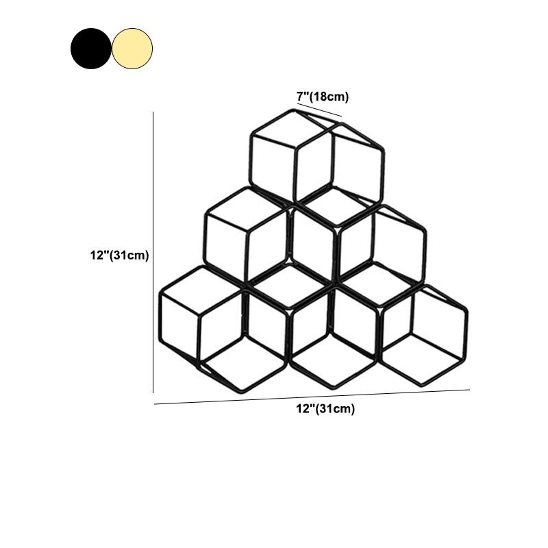 Soporte de botellas de botella de vino redondo de lujo Totador de botella de metal