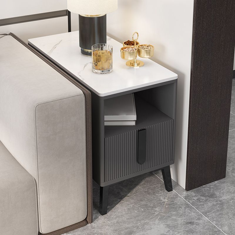 Modernistische rechthoekige eindtafel houten bank accenttafel