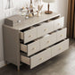 Contemporary Horizontal Double Dresser Storage Dresser with Drawers for Home Clearhalo 'Bedroom Furniture' 'Dressers & Chests' 'dressers_chests' 'furn' 'furn_dressers_chests' 'Furniture' 1200x1200_f8b8448d-bc78-4125-807f-68508d14594c