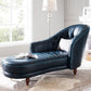 Living Room Chaise Square Arms Modern Leather Upholstered Chaise Lounge Clearhalo 'Chairs & Seating' 'Chaise Lounge' 'chaise_lounge' 'furn' 'furn_chaise_lounge' 'Furniture' 'Living Room Furniture' 1200x1200_f8b98b06-f2a7-40ae-9d47-6ff7bfa35c91
