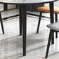 Contemporary Style 46'' Dining Table Stone Round Dining Room Collection for Indoor Clearhalo ' dining_table' 'Dining Tables & Seating' 'Dining Tables' 'furn' 'furn_dining_table' 'Furniture' 'furniture_dining_table' 'Kitchen & Dining Furniture' 'kitchen&dining_furn' 'kitchen' 'kitchen_dining_table' 1200x1200_f8ba39c9-4e75-411d-a9d8-3358058e3c93
