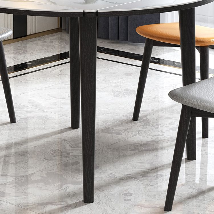 Contemporary Style 46'' Dining Table Stone Round Dining Room Collection for Indoor Clearhalo ' dining_table' 'Dining Tables & Seating' 'Dining Tables' 'furn' 'furn_dining_table' 'Furniture' 'furniture_dining_table' 'Kitchen & Dining Furniture' 'kitchen&dining_furn' 'kitchen' 'kitchen_dining_table' 1200x1200_f8ba39c9-4e75-411d-a9d8-3358058e3c93